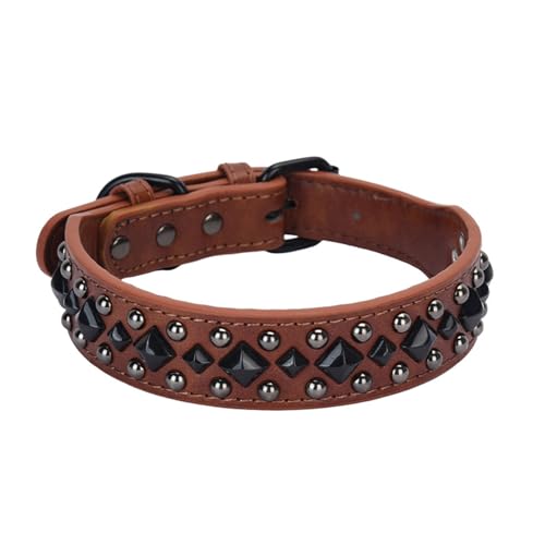 Kfwfuaee Haltbarkeit Leder Hundehalsband Regulierbare Haustierkragen Persönlichkeit Hundezubehör Punk Styles Haustier Kfwfuaee Haltbarkeit Leder Hundehalsband Regulierbare Haustierkragen Persönlichkeit Hundezubehör Punk Styles Haustier von Kfwfuaee