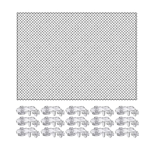 KiBcsLic Aquarium Schutznetz, Aquarium Schutznetz, Balkon Katzennetz, Robuste Anti Flucht Netze mit Netzhalter, Aquarium Abdecknetz, 160x106cm KiBcsLic Aquarium Schutznetz, Aquarium Schutznetz, Balkon Katzennetz, Robuste Anti Flucht Netze mit Netzhalter, Aquarium Abdecknetz, 160x106cm von KiBcsLic