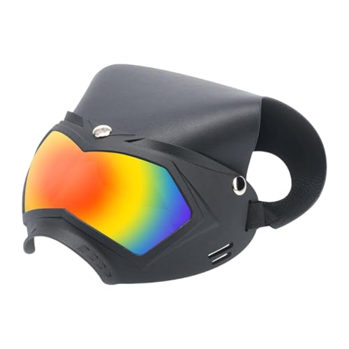 KiBcsLic Hunde-Brille mit Hut, Welpen-Augenaccessoire, Schutz für die Augen, Schwarz Rot KiBcsLic Hunde-Brille mit Hut, Welpen-Augenaccessoire, Schutz für die Augen, Schwarz Rot von KiBcsLic