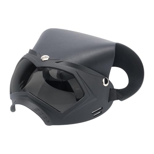 KiBcsLic Hunde-Brille mit Hut, Welpen-Augenaccessoire, Schutz für die Augen, Schwarzgrau KiBcsLic Hunde-Brille mit Hut, Welpen-Augenaccessoire, Schutz für die Augen, Schwarzgrau von KiBcsLic