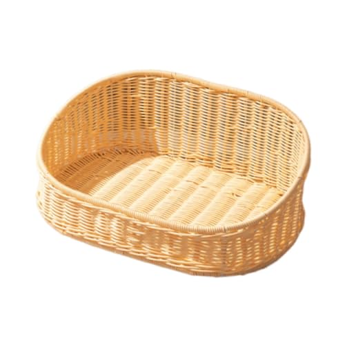 KiBcsLic Katzenschlafbett, Rund, Tragbar, Atmungsaktiv, Zubehör für Den Sommer, Welpen, Kätzchen KiBcsLic Katzenschlafbett, Rund, Tragbar, Atmungsaktiv, Zubehör für Den Sommer, Welpen, Kätzchen von KiBcsLic