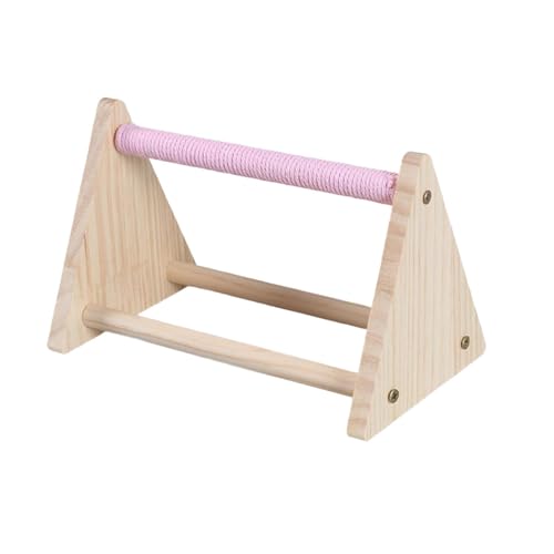 KiBcsLic Papageiensitzstange Aus Holz Zur Krallenpflege Und Beschäftigung, Geeignet für Wellensittiche Und Unzertrennliche, Rosa KiBcsLic Papageiensitzstange Aus Holz Zur Krallenpflege Und Beschäftigung, Geeignet für Wellensittiche Und Unzertrennliche, Rosa von KiBcsLic
