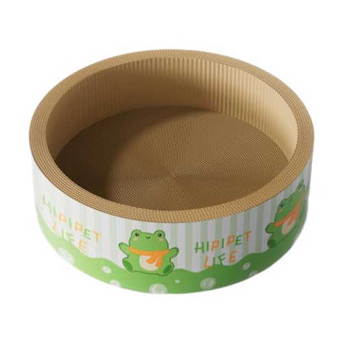 KiBcsLic Robustes Katzenkratzbett für Den Innenbereich mit Wellpapier, GrÜn KiBcsLic Robustes Katzenkratzbett für Den Innenbereich mit Wellpapier, GrÜn von KiBcsLic