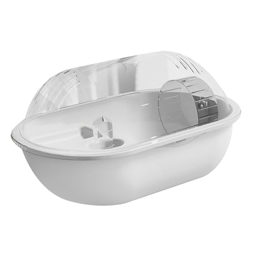 KiBcsLic Transparentes Hamsterhaus mit Laufrad Und Belüftung für Kleintiere, Grau KiBcsLic Transparentes Hamsterhaus mit Laufrad Und Belüftung für Kleintiere, Grau von KiBcsLic