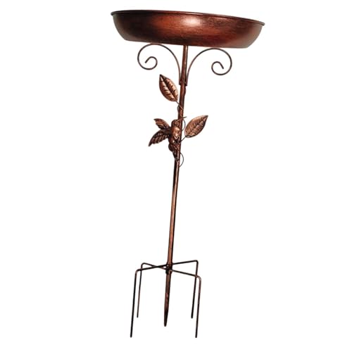 KiBcsLic Vogelbad Aus Metall, Vielseitige Dekoration, Vogelfutterspender für Den Garten, Die Terrasse KiBcsLic Vogelbad Aus Metall, Vielseitige Dekoration, Vogelfutterspender für Den Garten, Die Terrasse von KiBcsLic