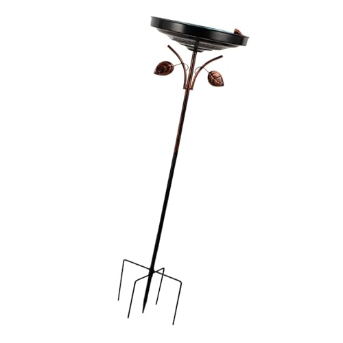 KiBcsLic Vogelbad für Den Außenbereich mit 5 Zackigem Standfuß, Geschenkidee für Vogelliebhaber, Futternapf Und Gartendekoration KiBcsLic Vogelbad für Den Außenbereich mit 5 Zackigem Standfuß, Geschenkidee für Vogelliebhaber, Futternapf Und Gartendekoration von KiBcsLic