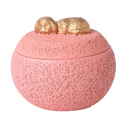KiBcsLic Zementurne für Hunde mit Stabilem Boden Und Deckel, 350 Ml, Rosa KiBcsLic Zementurne für Hunde mit Stabilem Boden Und Deckel, 350 Ml, Rosa von KiBcsLic