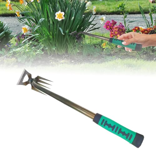 Kidmis Gartenarbeit Hand Unkrautstecher, Unkrautstecher, Fugenkratzer Unkraut, Outdoor-Garten-Reinigungsschaufel, Gartengeräte, Profi Trimmer Unkraut Geeignet zum Jäten (5 Zähne) von Kidmis