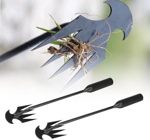 Kidmis Unkrautjäter, Gartenarbeit Hand Unkrautstecher, Unkraut Entferner Gerät, Fugenreiniger Unkraut, Gartenwerkzeug, Unkraut Entferner Gerät, Weeding Artifact Uprooting Weeding Tool (2pcs, 27cm) von Kidmis