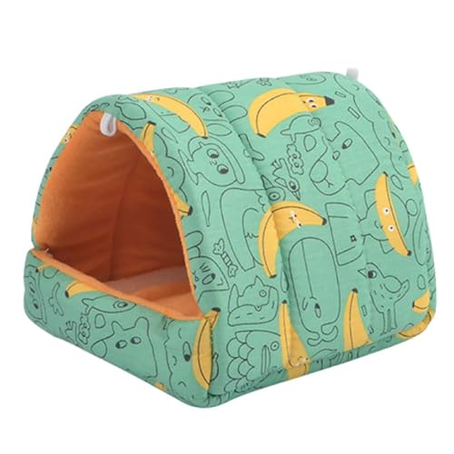 Bett Warm Plüsch Haus Zelt Höhle Versteck Käfig Dekor Zubehör Für Zucker Glider Zwerghamster Kleine Kaninchen Hamster Warm Bett Haus von KieTeiiK