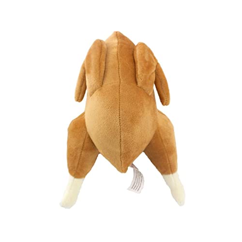 Dog Squeak Toy Stuffed Animal Chew Toy For Puppy Teething Soft Funny Plush Turkey Pet Chicken Toy For Small Medium Dogs Plush Squeaky Turkey Chicken Dog Chew Toy Stuffed Animal With Squeakers von KieTeiiK