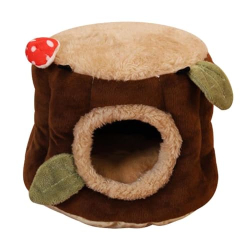 KieTeiiK Papagei Snuggle Warmes Nest Plüsch Hängematte Zelt Kleines Haustier Winterbett Mit Metallketten Für Sittich Streifenhörnchen Rennmäuse Kleintier Hamster Bett Haus Winter Warm Vogelnest von KieTeiiK