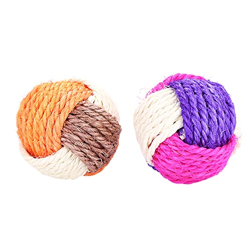 Sisal Ball Katzenspielzeug Kätzchen Ball Spielzeug Für Indoor Katzen Bissfeste Katze Scratcher Spielzeug Ball Katze Favor Pet Supplies Katze Scratcher Spielzeug Ball von KieTeiiK