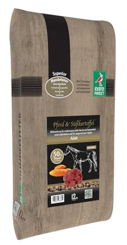 Kiebitz Markt Kiebitzmarkt Superior Hundefutter Trockenfutter Adult Pferd + Süßkartoffel getreidefrei (12 kg) von Kiebitz Markt