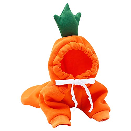 Kielsjajd Hundepullover Für Bulldoggen Mantel Jacke Warme Kleidung Kleidung Lässig Für Hunde Hunde Haustiere Haustierkleidung Hundepullover 55 cm (Orange, L) von Kielsjajd