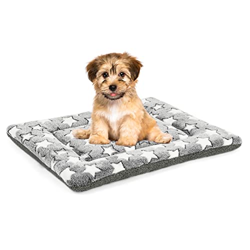 Kigmmro Hundebett-Matte, wendbares Hundebox-Pad für mittelgroße und kleine Hunde, maschinenwaschbar, Haustierbett für 55,9 cm Zwinger, tragbare und weiche Haustierbettmatte von Kigmmro