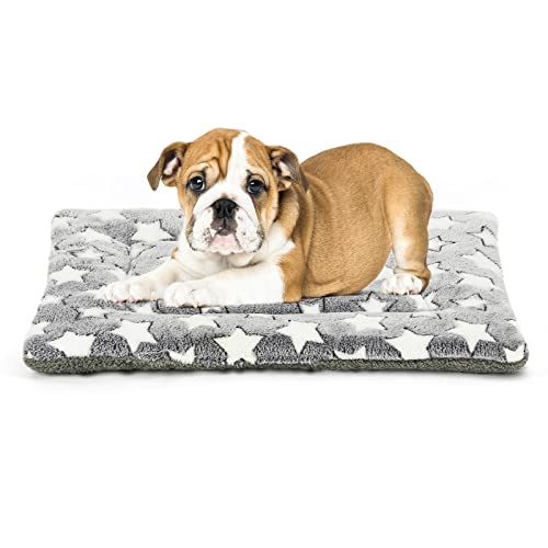 Kigmmro Hundebett-Matte, wendbares Hundebox-Pad für mittelgroße und kleine Hunde, tragbare und weiche Haustierbett-Matte, maschinenwaschbar, Haustierbett-Pad für 61 cm Zwinger von Kigmmro