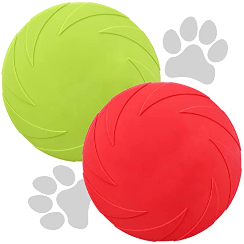 Kiki Star Hundespielzeug, 2X 18 cm Frisbee Hund Hundespielzeug, Wurfspielzeug Hund, Friesbee weich und flexibel, perfekt zum Apportieren oder Spielen im freien von Kiki Star