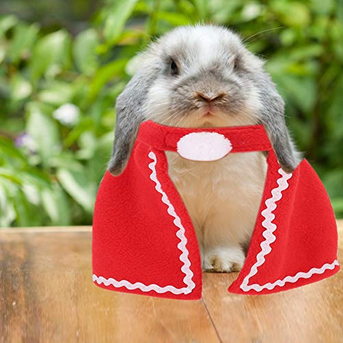 Weihnachtsmann-Winterkleid – Haustier, Hund, Katze, Roter Mantel, Weiches Kostüm, Weihnachtskleidung für Kaninchen, Meerschweinchen (2) von Kikumi