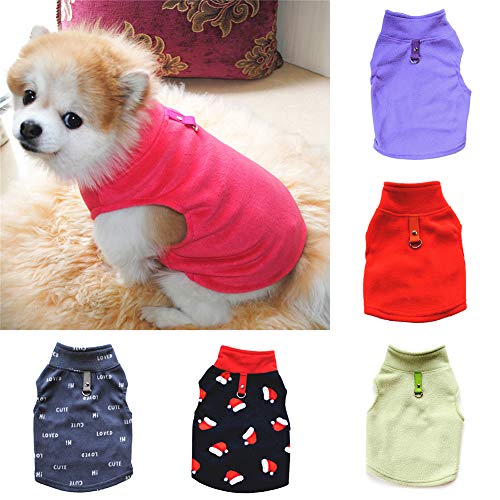 KingbeefLIU Herbst Winter Weihnachten Haustier Hund Kleidung Warm Stand Kragen Mantel Jacke Kostüm Kleidung Dress Up Süße Kleine Haustiere Blau XL von KingbeefLIU