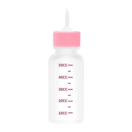 Kingke Baby Haustier Fütterung Flasche Milch Fütterung Werkzeug für Kaninchen Kätzchen Katze Flüssigkeit Hand Stillflasche für 50 ml Neugeborene Haustier Feeder von Kingke