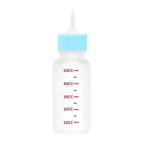 Kingke Baby Haustier Fütterung Flasche Milch Fütterung Werkzeug für Kaninchen Kätzchen Katze Flüssigkeit Hand Stillflasche für 50 ml Neugeborene Haustier Feeder von Kingke