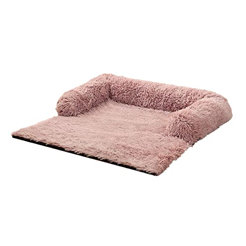 Kingke Hund Plüsch Sofa Bett für Winter Plüsch Hundebetten Kissen Hund Plüsch Bett Auto Haustier Bett Komfort Warm für Hunde Zwinger Zubehör von Kingke