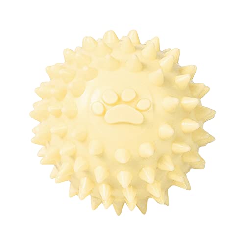 Kingke Hunde Spiky Ball Spielzeug Kein Quietschen für Kleine Mittlere Große Hunde Zahnen 6,1 cm Interaktives Welpen-Kauspielzeug für Training von Kingke