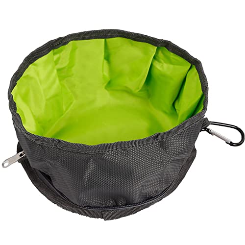 Kingke Hundenapf für Reisen, wasserdicht, zusammenklappbar, Nylon, für Outdoor, Wandern, Fütterung, Futterspender, Rassen von Kingke