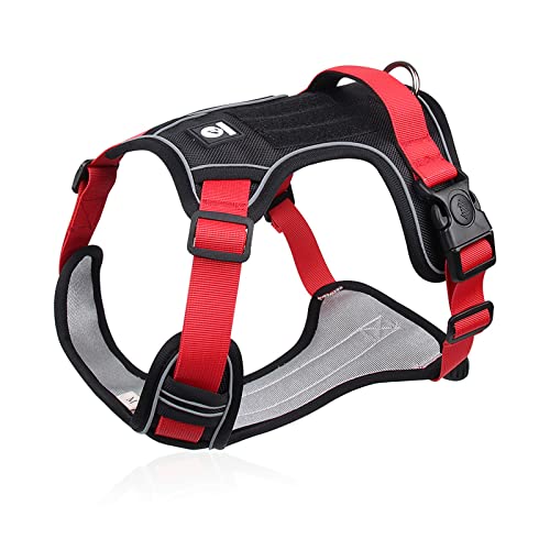 Kingke Hundeweste Geschirr Nopull Haustier Weste Brustgurt Walking Dog Traction Harness Outdoor Walking Harness mit verstellbarem Gürtel von Kingke