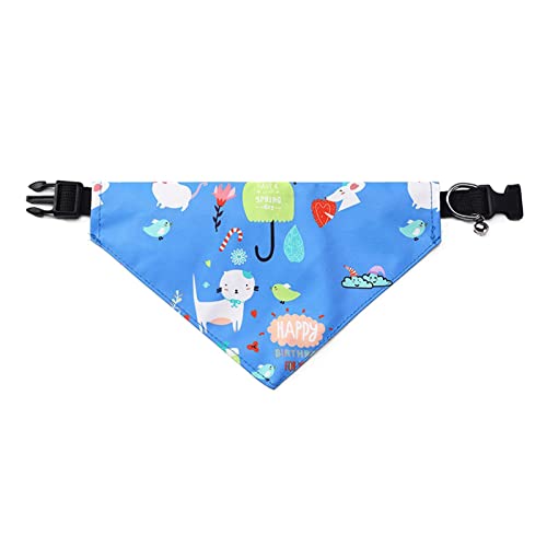 Kingke Katze Hunde Speichel Handtuch Cartoon Druck Kragen Katze Hunde Bandana Krawatte Hals Gurt Schal Zubehör für Kätzchen und Welpen von Kingke