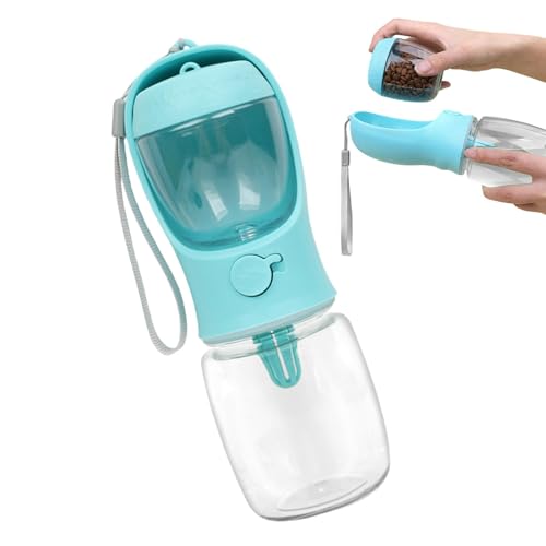 Kioriur 2-in-1-Trinkbecher für Hunde, Wasserflasche für Gassi gehende Hunde - Wasserflasche für Haustiere - Trinknapf für Welpen, für unterwegs, zum Spazierengehen, Camping, Zuhause, Wandern von Kioriur