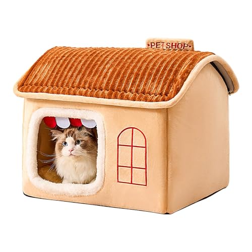 Kioriur Katzenhöhlen für Hauskatzen, Kätzchenbetten für Hauskätzchen,Thermal Kitten House Indoor-Katzenhaus - Waschbares Katzenbett, wiederverwendbares Schlafbett für Heimtierhandlungen von Kioriur