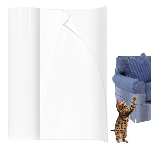 Kratzschutz Katze, 20cmx5m Anti Kratz Folie für Katzen, Sofaschutz Katze, Transparent Kratzschutz Tape für Sofa, Tür, Wand, Möbel von Kiperline