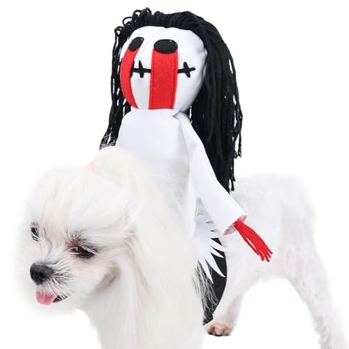 Ghost Rider Haustier-Outfit,Hundegeist-Sattelkostüm - Hund Halloween Cosplay Kostüm - Neuartiges Geistersattel-Haustier-Geisterreit-Outfit, stilvolle und lustige Hundebekleidung für das Halloween-Fest von Kirdume