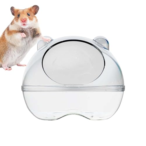 Kirdume Sandbadbehälter für Hamster, Hamstertoilette und Sandkasten, Staubbadewanne | Transparente Hamstertoilette und -Bett - Rundum geschwungene Design-Hamsterbadewanne und Badezimmer von Kirdume