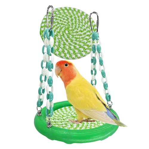 Vogelschaukeln für Sittiche,Sittichschaukel,Conure Hängemattenbett | Vogelsitzstangen-Schaukel, hängende gewebte Vogelhängematte, Papageiensitzstangen-Käfigspielzeug für Sittiche, Nymphensittiche, Sit von Kirdume