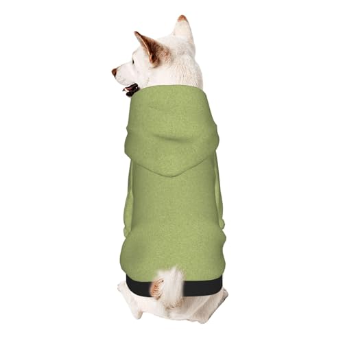 Hellgrüner Hunde-Kapuzenpullover – weiche und atmungsaktive Polyester-Haustierkleidung für kleine, mittelgroße und große Hunde von Kirrowe