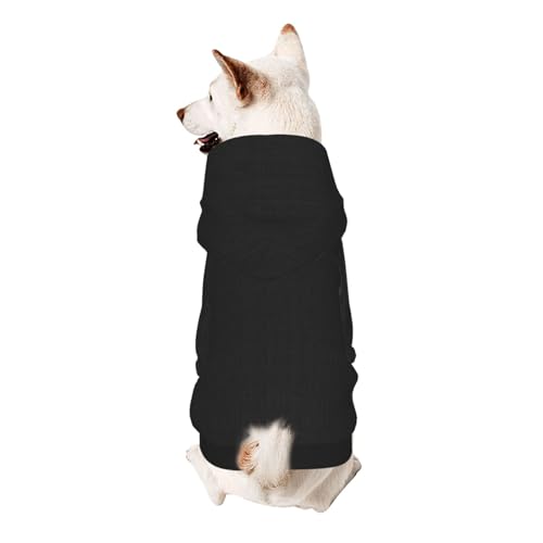 Hunde-Kapuzenpullover mit schwarzem Hintergrund und Streifen, weiches und atmungsaktives Polyester, Haustierkleidung für kleine, mittelgroße und große Hunde von Kirrowe