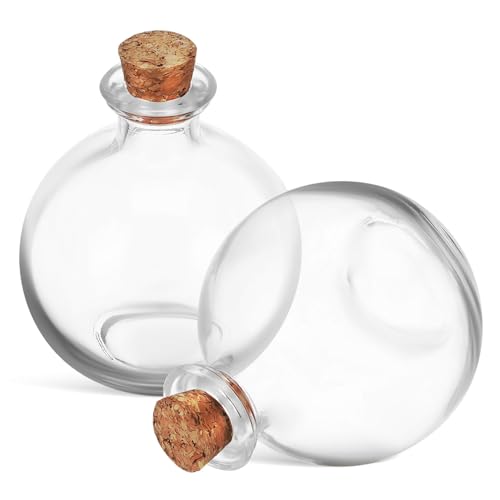 2 STK treibende Flasche Hochzeitsbevorzugungsgläser Klare Zaubertränkegläser Pflanzen Terrarium Glassware Glasterrarium Pflanzenterrarium Terrarienbehälter aus Glas Kisangel von Kisangel