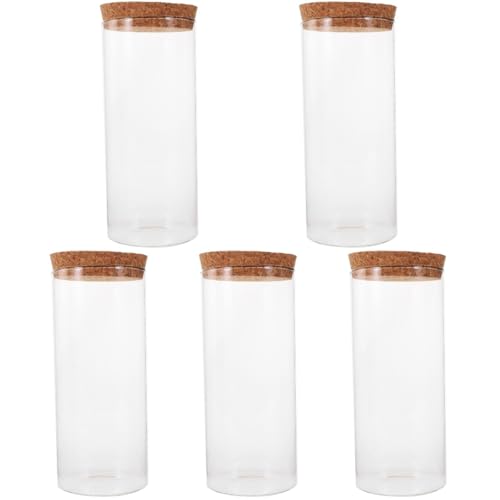 5st Moos-mikrolandschaftsglasflasche Pflanzen Korallenglas-Aquarium Mikro-landschaftsbau-Container Landschaft Flasche Ökologische Mikrolandschaftsflasche Vermehrung Wasser Kork Kisangel von Kisangel