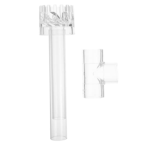 Kisangel 1 Satz Entfetter für Aquarien Aquarium Tankoberflächenskimmer Proteinabschäumer für Aquarien Wasserpflege für Aquarien interner Eiweißabschäumer Saugfilter für Aquarien Transparent von Kisangel