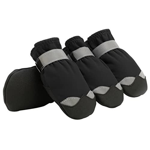 Kisangel 1 Satz Haustier wasserdichte Schuhe hundeschuhe Nicht-Haustier-Booties Anti-Rutsch-Socken für Welpen Pfote Schneestiefel Hund Anti-Rutsch-Sohle Regenstiefel für Hund der Hund von Kisangel