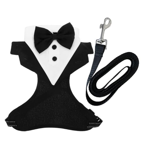 Kisangel 1satz Hundetuxedo Mit Verstellbarem Geschirr Und Schleife Atmungsaktive Weste Für Kleine Große Hunde Hochzeitsoutfit Für Haustiere Für Besondere Anlässe Kisangel 1satz Hundetuxedo Mit Verstellbarem Geschirr Und Schleife Atmungsaktive Weste Für Kleine Große Hunde Hochzeitsoutfit Für Haustiere Für Besondere Anlässe von Kisangel