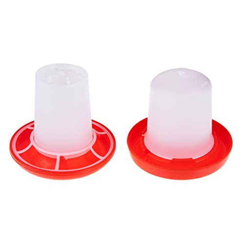 Kisangel 1 Set Kleine Küken Feeder und Waterer Set Mini Küken Feeder Wachtelbewässerung Kit Automatischer Wasserspender für Geflügel Hühner Fütterungsgeräte von Kisangel