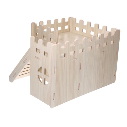 Kisangel Entzückendes Rattenversteck Aus Holz Lebensraum Burg Für Hamster Meerschweinchen Frettchen Chinchillas Und Stressumgebungen Kisangel Entzückendes Rattenversteck Aus Holz Lebensraum Burg Für Hamster Meerschweinchen Frettchen Chinchillas Und Stressumgebungen von Kisangel