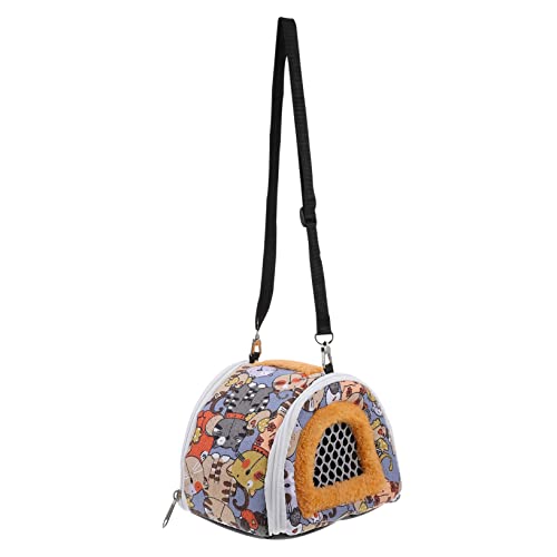 Kisangel 1 Stück Haustier Ausflugstasche Igel Tragetasche Eichhörnchen Beutel Hamster Atmungsaktive Handtasche Hamster Ausgangstasche Haustier Reisetasche Tragbare Hamster Tasche von Kisangel