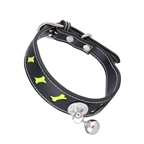 Kisangel Haustier- Hundehalsband Glocke Pu- Reflektierend Verstellbare Größe Bequem Für Den Täglichen Gebrauch Kisangel Haustier- Hundehalsband Glocke Pu- Reflektierend Verstellbare Größe Bequem Für Den Täglichen Gebrauch von Kisangel