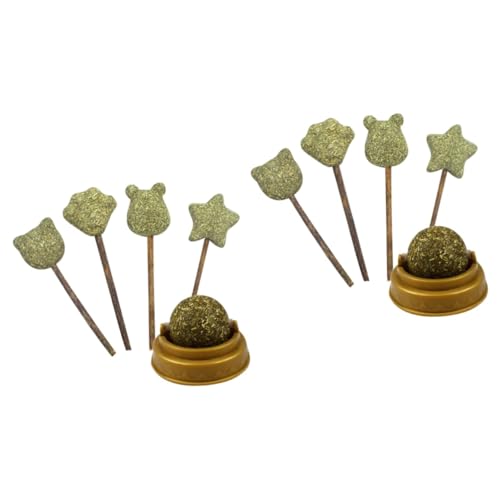 Kisangel Catnip Lollipop 10 STK Katzensnack Spielzeug Pentagram Haustier Spielen Leckereien Für Kleintiere Katze Behandelt Snack Für Haustiere Katze Katzenminze Lutscher Haarball Kätzchen von Kisangel