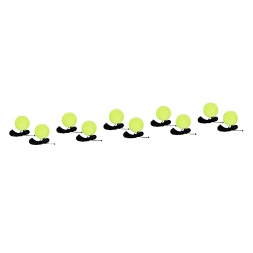 Kisangel 10 STK Seiltennis Tennistrainerbälle Tennistrainer-Tool Tennisausrüstung Zum Selbsttraining Tennis Aus Gummi Tennis Trainieren Werkzeug Individuell Nylon Mit Linie Hohe Elastizität von Kisangel